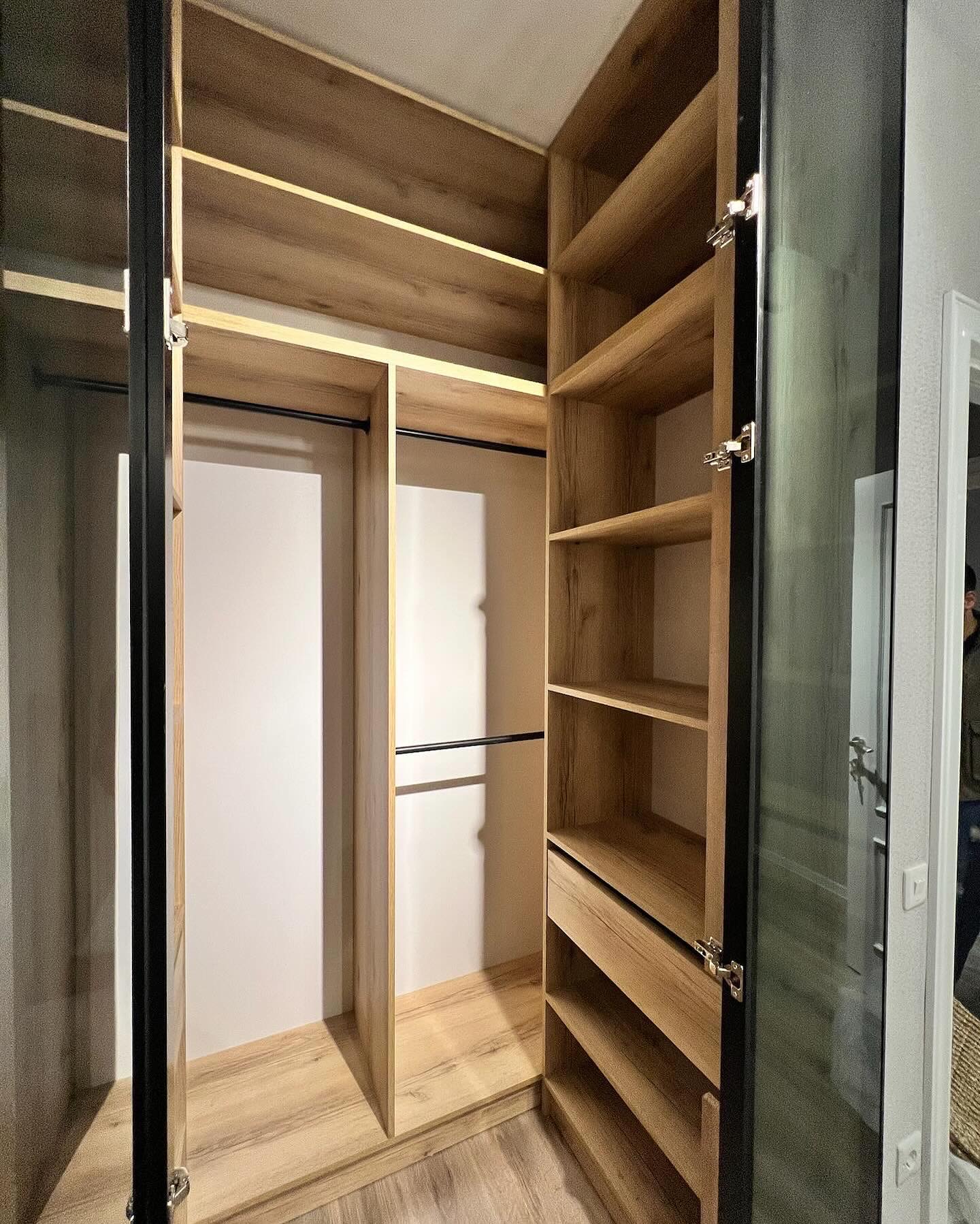 Budget Wardrobe with Open Sections