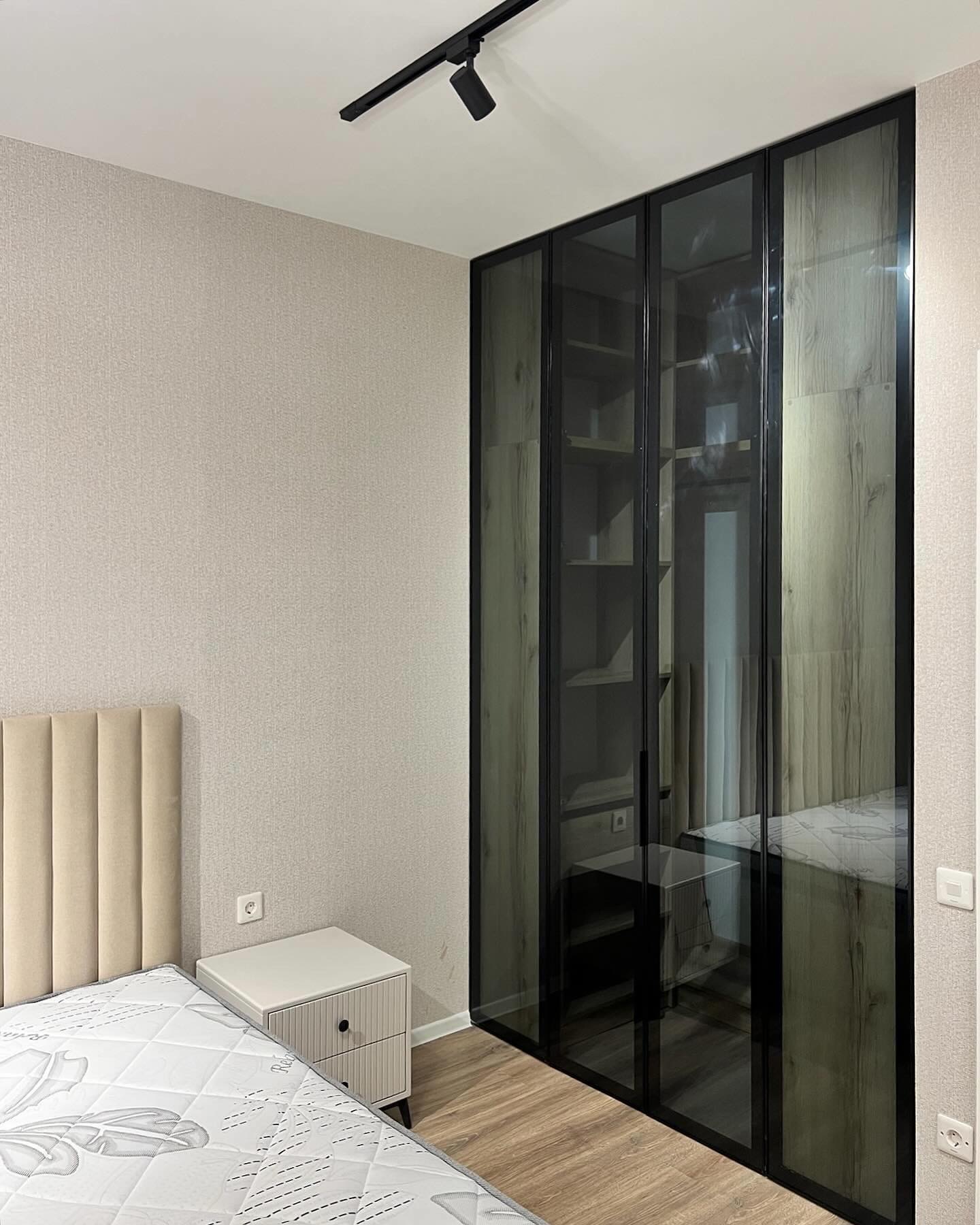Bedroom Wardrobe with Tinted Fronts